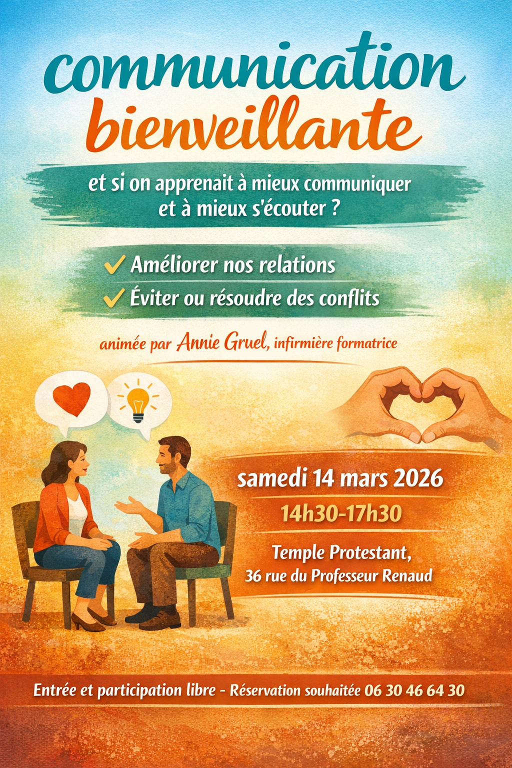 Le temple de Paimpol, lieu de la conférence-formation